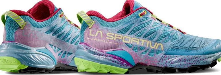 La Sportiva Womens Akasha II Running Shoe - Topaz-Red Plum