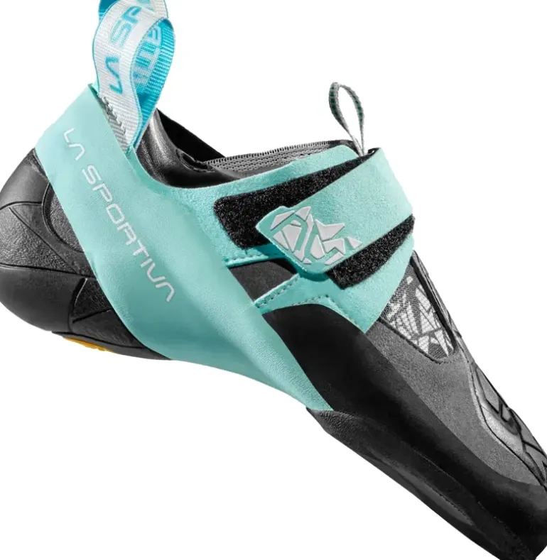 La Sportiva Womens Skwama Vegan Climbing Shoe - Carbon-Turquoise