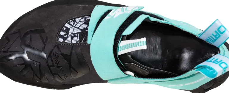 La Sportiva Womens Skwama Vegan Climbing Shoe - Carbon-Turquoise