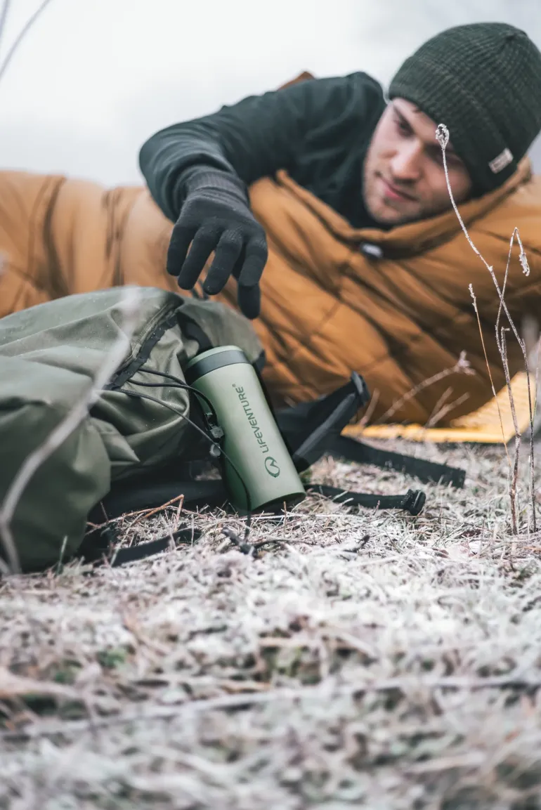 Lifeventure Thermal Mug - Matt Khaki