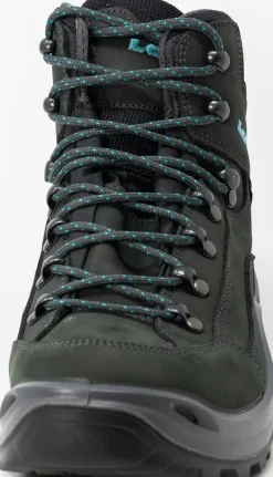 Lowa Womens Renegade GTX Mid S Boots - Narrow Width - Asphalt-Turquoise