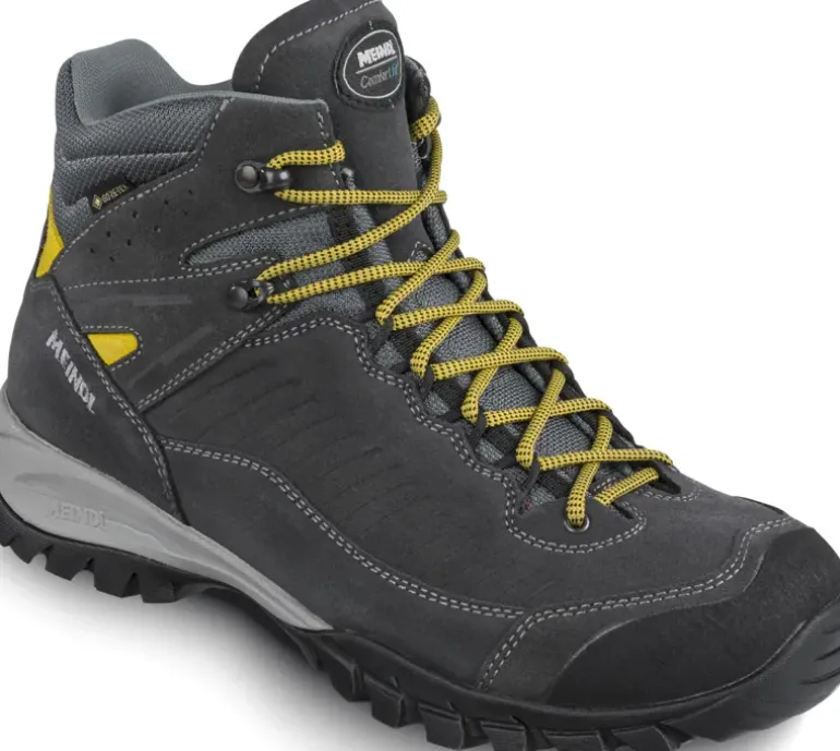 Meindl Mens Salo Mid GTX Boots - Anthracite-Yellow