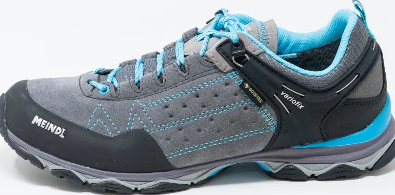 Meindl Womens Ontario GTX Shoes - Grey-Azure