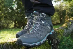 Meindl Womens Respond Mid II GTX Boots - Anthracite-Turquoise