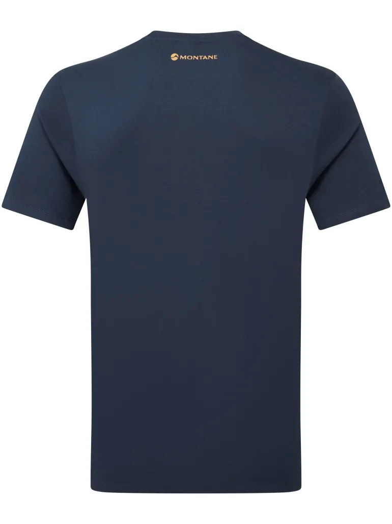 Montane Mens Abstract Mountain T-Shirt - Eclipse Blue