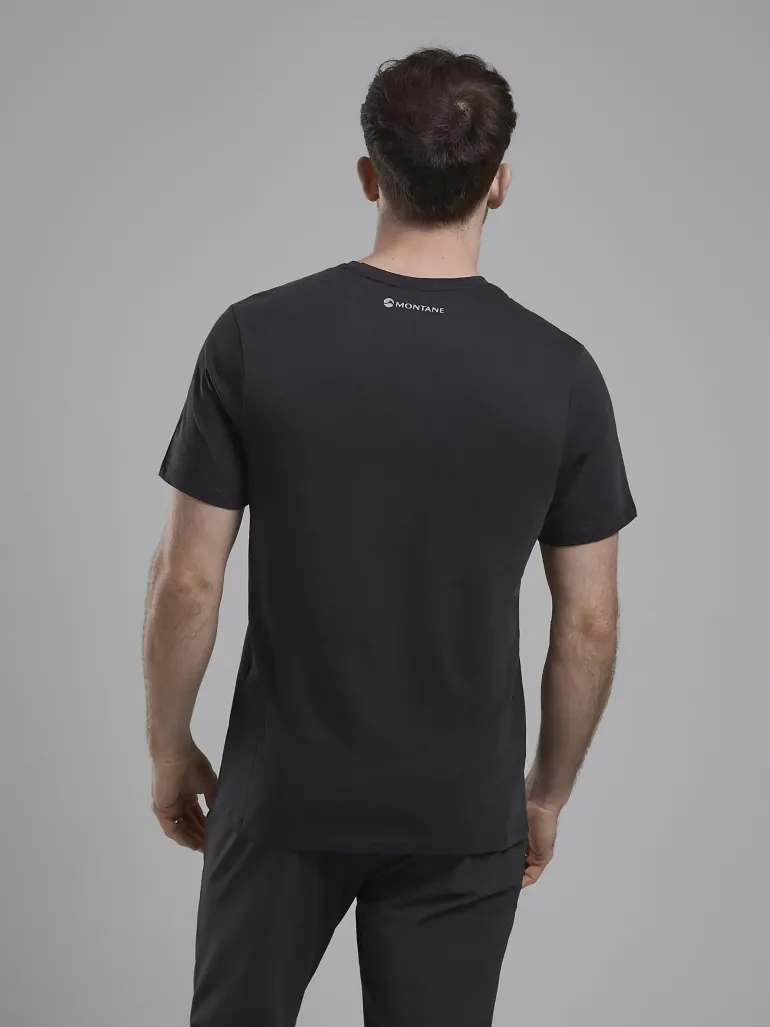 Montane Mens Abstract Mountain T-Shirt - Midnight Grey