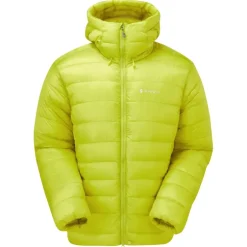 Montane Mens Alpine 850 Hooded Down Jacket - Citrus Spring