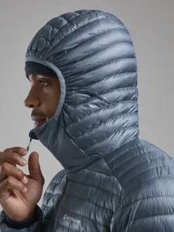 Montane Mens Alpine 850 Nano Hoodie - Stone Blue
