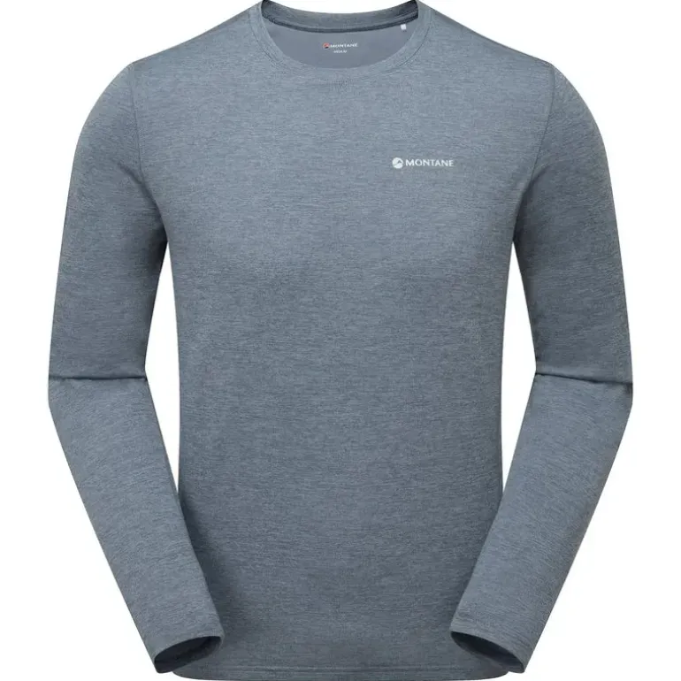 Montane Mens Dart Long Sleeve T-Shirt - Stone Blue