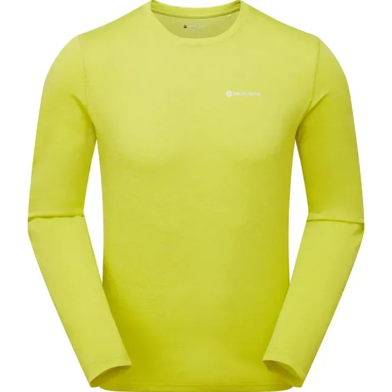 Montane Mens Dart Long Sleeve T-Shirt - Citrus Spring