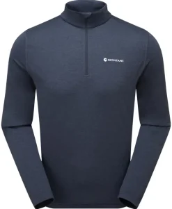 Montane Mens Dart Zip Neck - Eclipse Blue