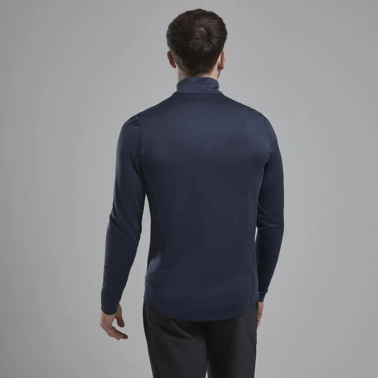 Montane Mens Dart Zip Neck - Eclipse Blue