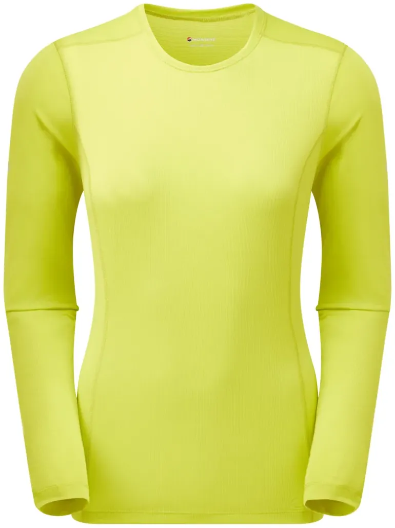 Montane Womens Dart Lite Long Sleeve T-Shirt - Citrus Spring