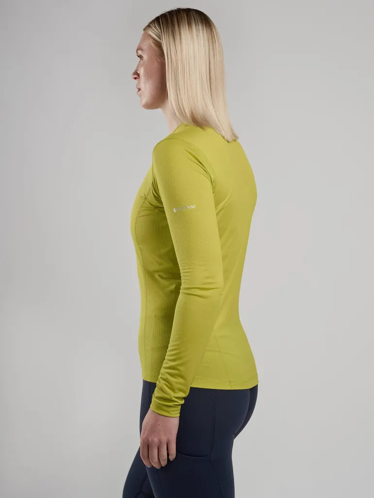 Montane Womens Dart Lite Long Sleeve T-Shirt - Citrus Spring