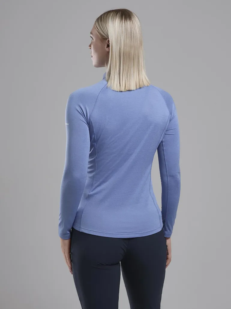 Montane Womens Dart Zip Neck - Cornflower