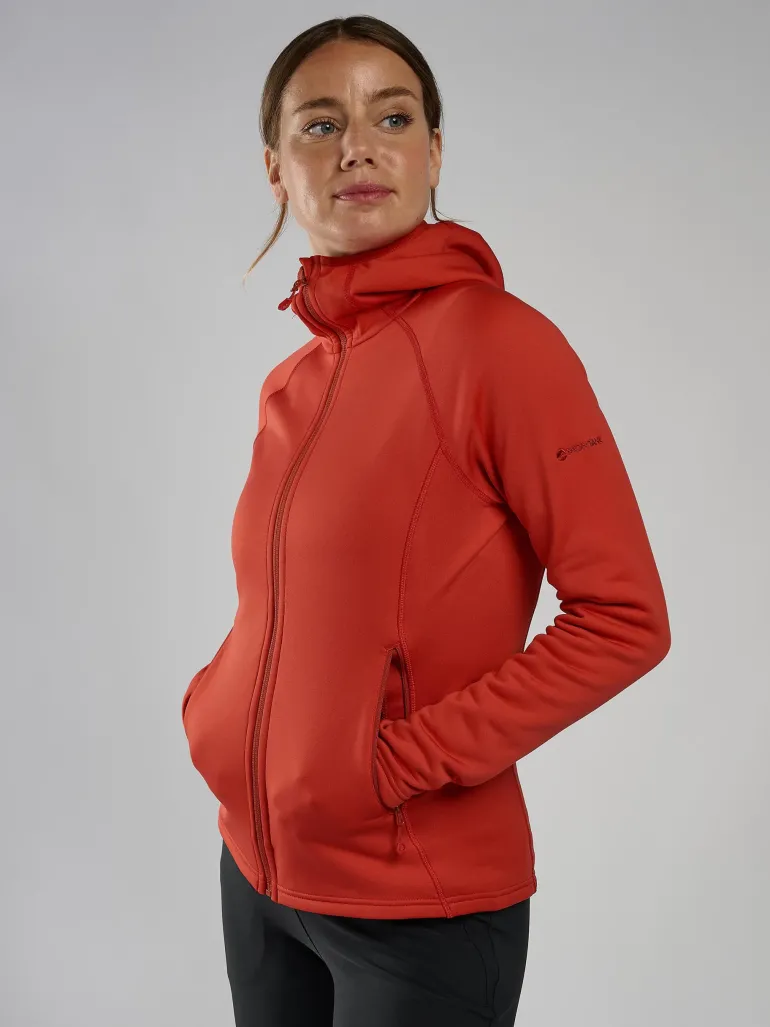 Montane Womens Fury Hoodie - Saffron Red
