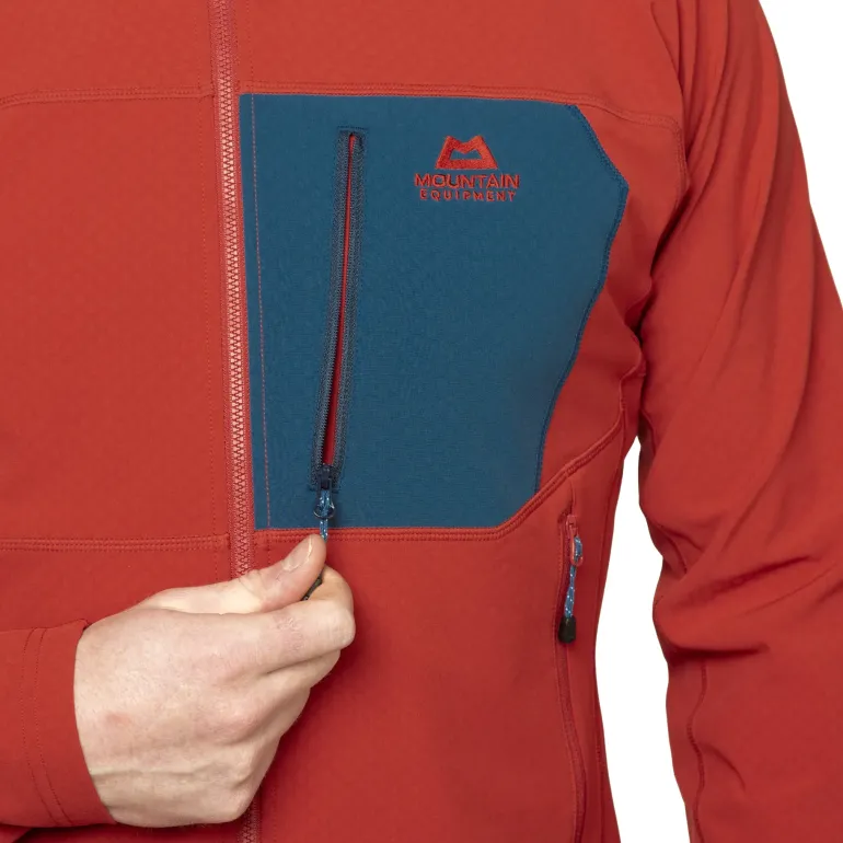Mountain Equipment Mens Arrow 1/4 Zip - Anvil-Redrock