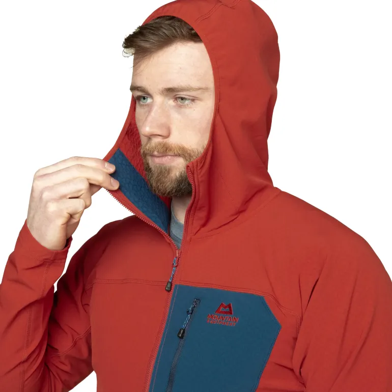 Mountain Equipment Mens Arrow 1/4 Zip - Anvil-Redrock