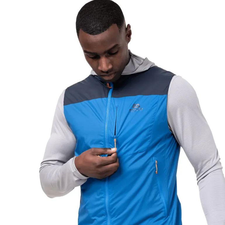 Mountain Equipment Mens Aerotherm Vest - Blue Nights-Ember