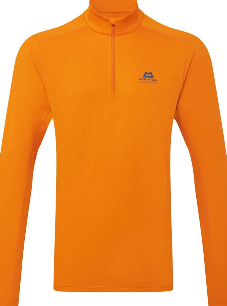 Mountain Equipment Mens Cerrig LS Zip-T - Rust