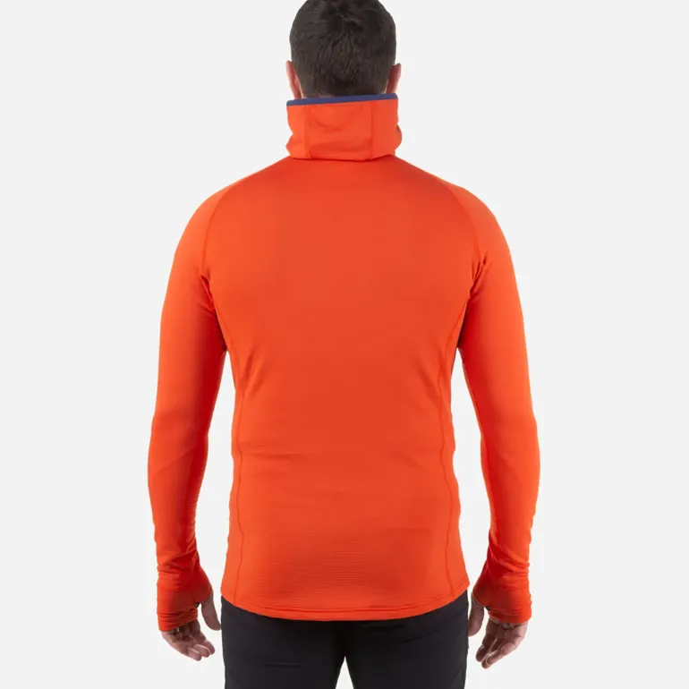 Mountain Equipment Mens Eclipse Hooded Zip-T - Medieval Blue