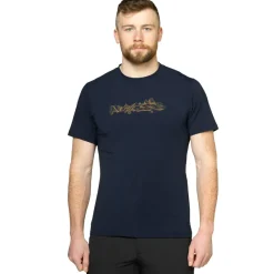 Mountain Equipment Mens Groundup Skyline Tee - Atlantic Blue