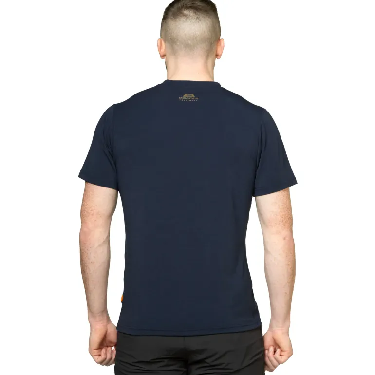 Mountain Equipment Mens Groundup Skyline Tee - Atlantic Blue