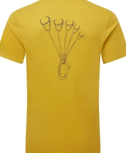 Mountain Equipment Mens Yorik On Wire Tee - Olive Oil