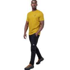 Mountain Equipment Mens Yorik On Wire Tee - Olive Oil