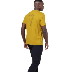 Mountain Equipment Mens Yorik On Wire Tee - Etruscan Red
