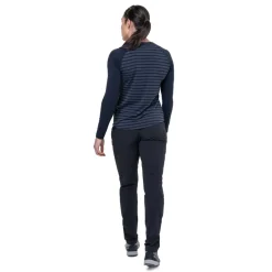 Mountain Equipment Womens Redline LS Tee - Cosmos Stripe-Cosmos