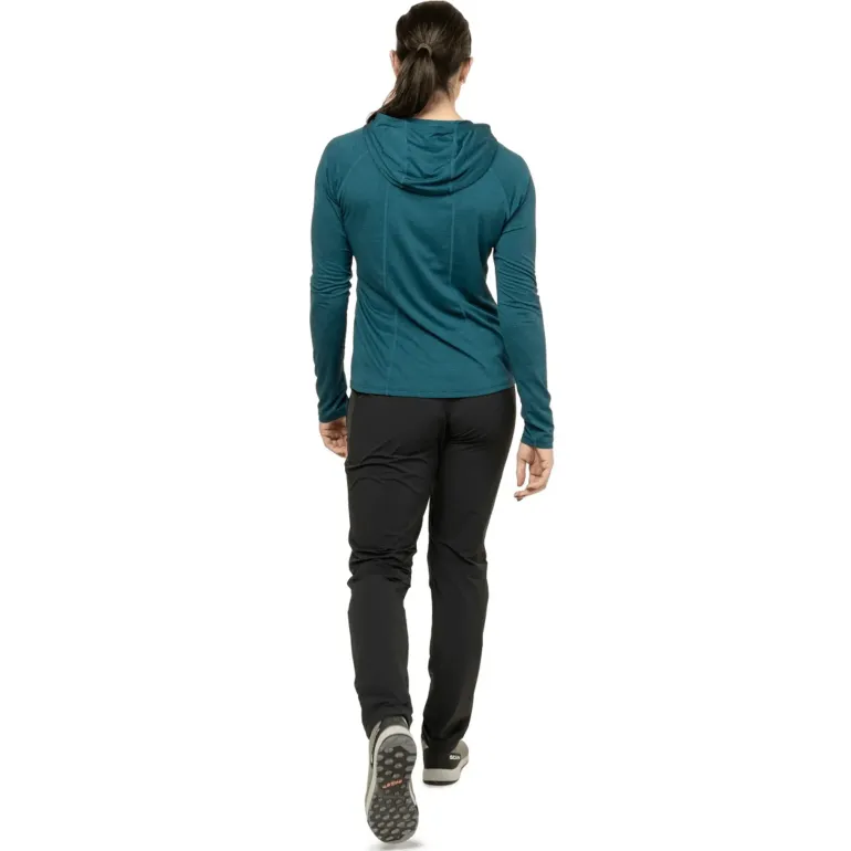 Mountain Equipment Womens Glace Hooded Top - Majolica Blue