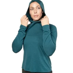 Mountain Equipment Womens Glace Hooded Top - Mandarin Red