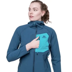 Mountain Equipment Womens Arrow Hooded Jacket - Chili Red-Dusk