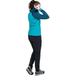 Mountain Equipment Womens Aiguille Hooded Top - Topaz-Majolica