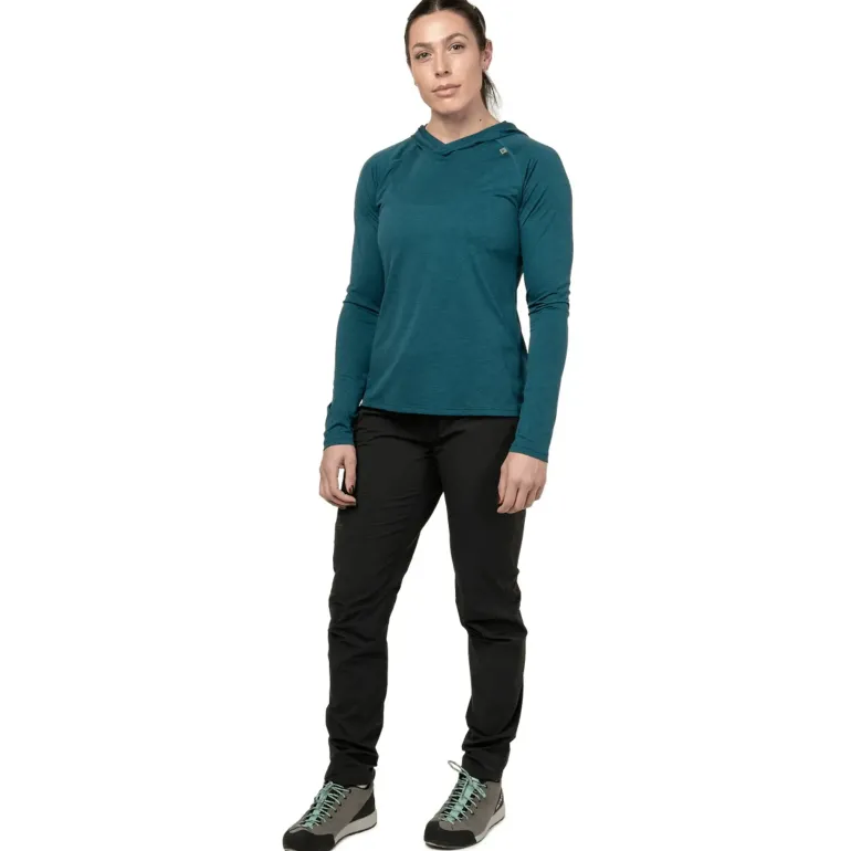 Mountain Equipment Womens Glace Hooded Top - Aqua