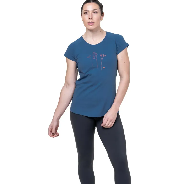 Mountain Equipment Womens Mountain Flower Tee - Sage