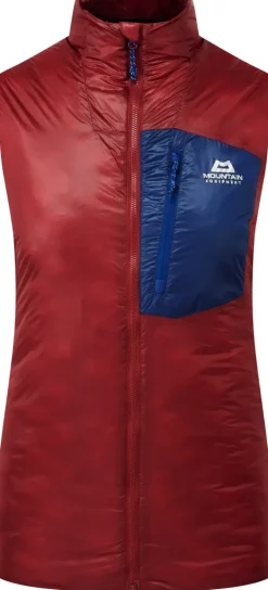 Mountain Equipment Womens Oreus Vest - Merlot-Admiral Blue