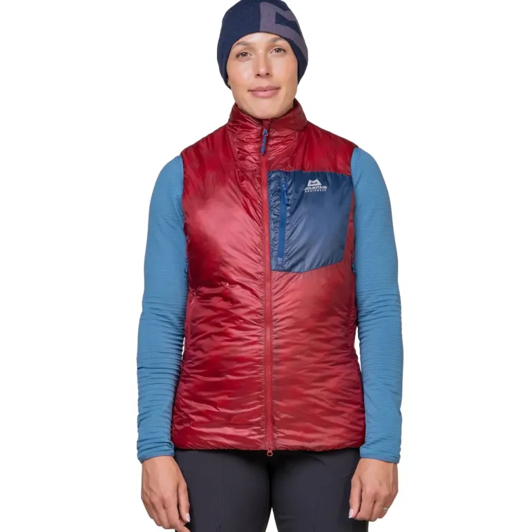 Mountain Equipment Womens Oreus Vest - Merlot-Admiral Blue
