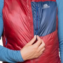 Mountain Equipment Womens Oreus Vest - Merlot-Admiral Blue