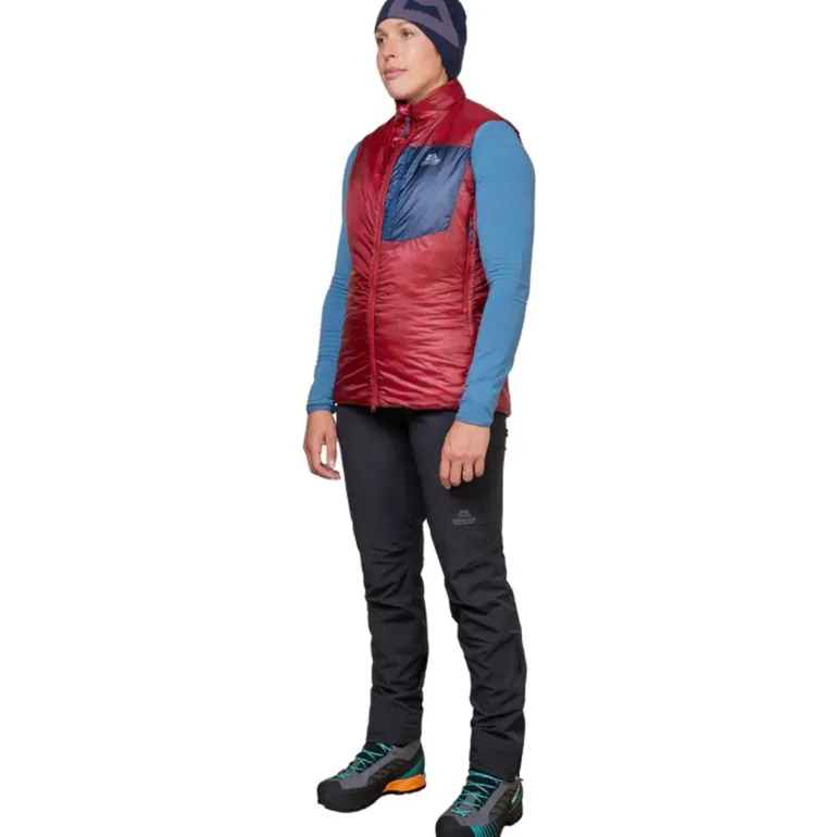 Mountain Equipment Womens Oreus Vest - Merlot-Admiral Blue