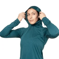 Mountain Equipment Womens Glace Hooded Top - Raisin