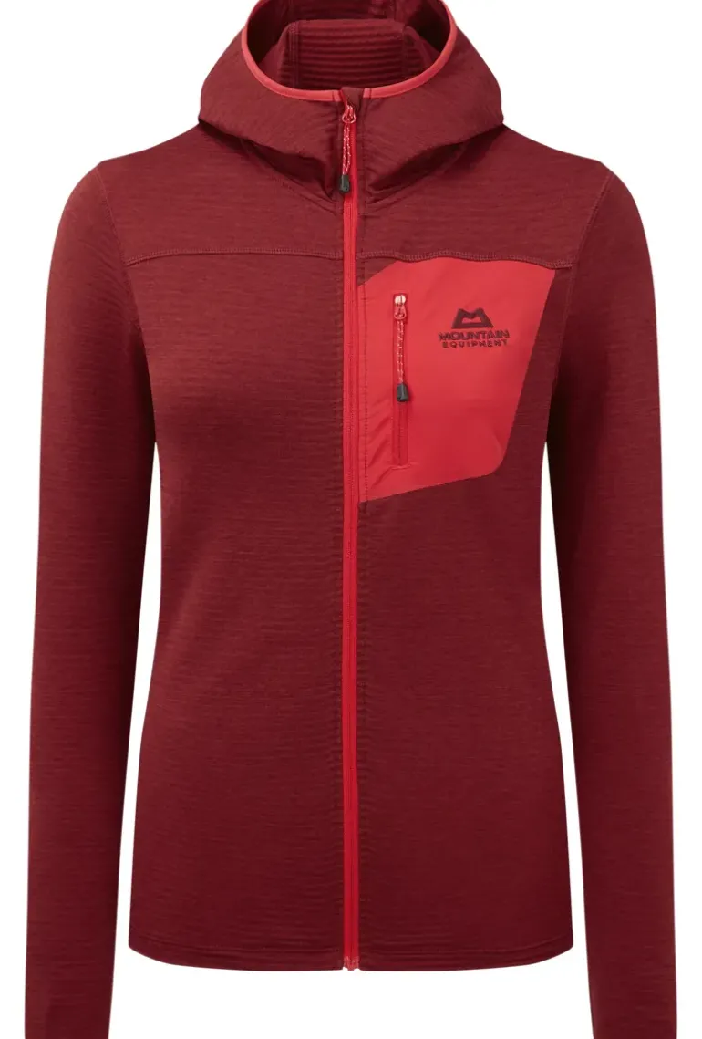 Mountain Equipment Womens Lumiko Hooded Jacket - Rhubarb-Capsicum