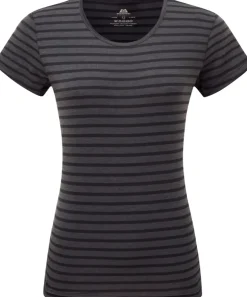 Mountain Equipment Womens Groundup Stripe Tee - Cosmos Stripe