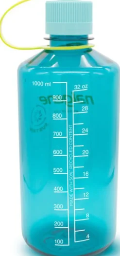 Nalgene Sustain Narrow Mouth Water Bottle - 1L - Cerulean