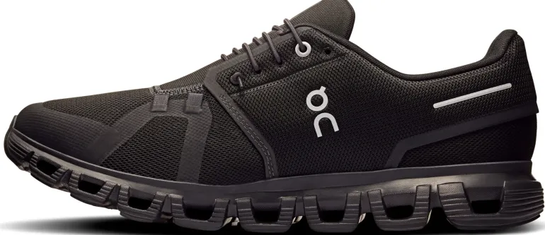 ON Mens Cloud 6 Shoes - Black-Black