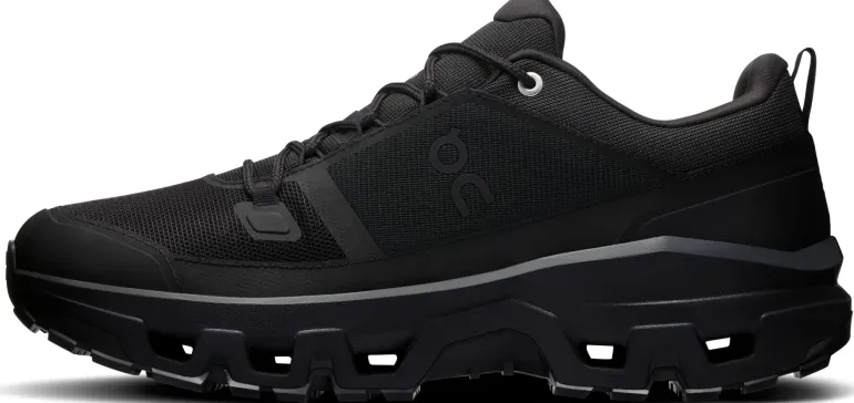 ON Mens Cloudrock Low Waterproof Shoes - Black-Black