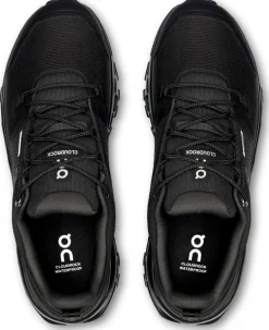 ON Mens Cloudrock Low Waterproof Shoes - Black-Black