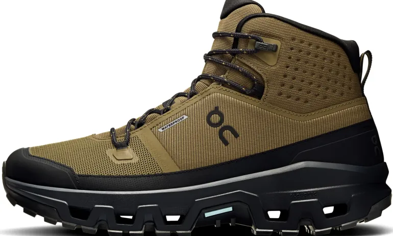 ON Mens Cloudrock Mid Waterproof Shoes - Hunter-Black