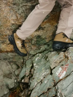 ON Mens Cloudrock Mid Waterproof Shoes - Hunter-Black